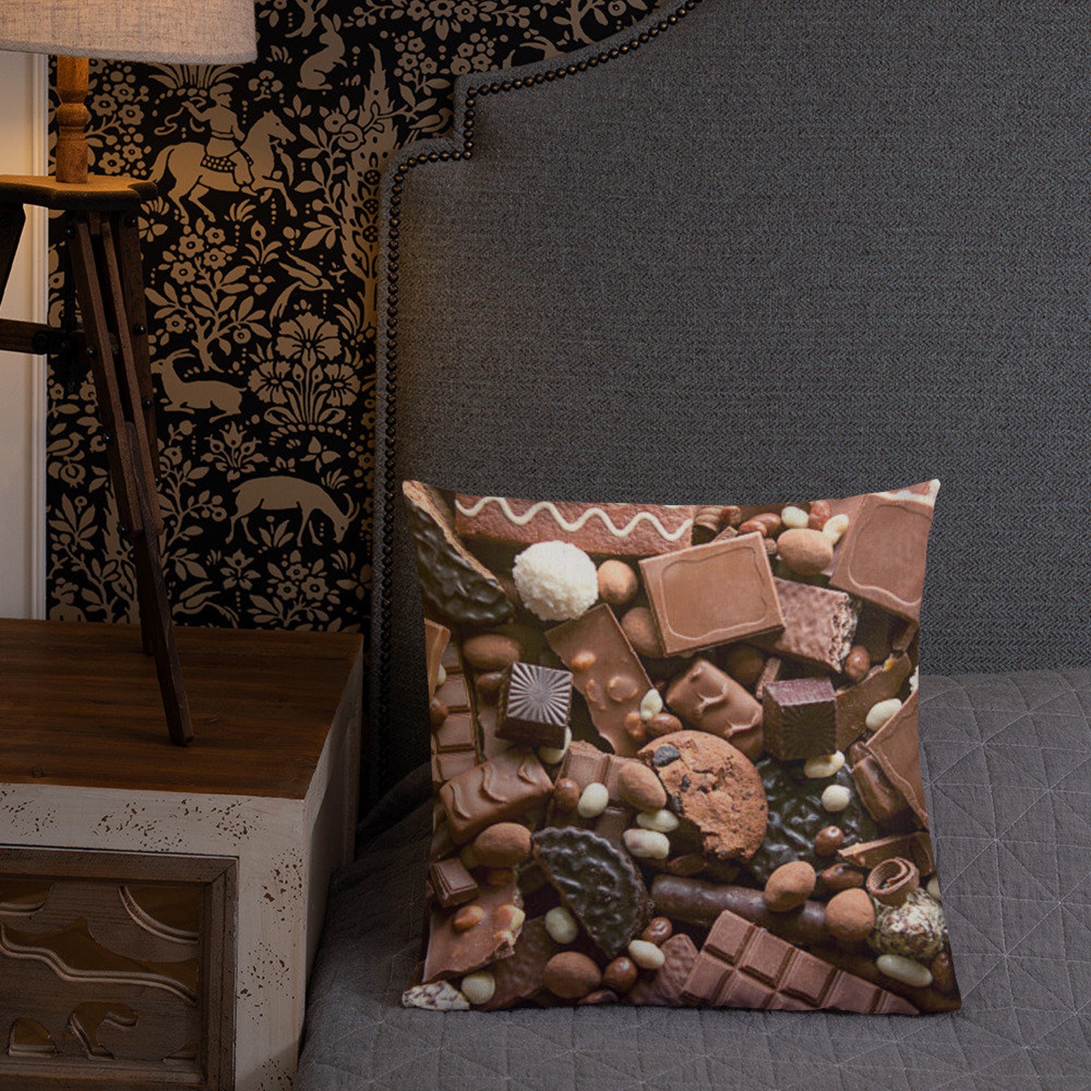 Chocolate Pillow Pillow for chocolate lovers gift for Etsy