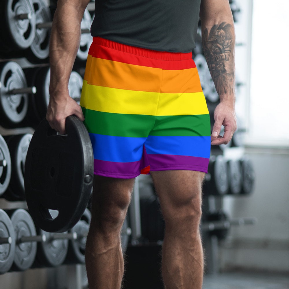 Gay Pride Shorts LGBTQ Shorts Rainbow 