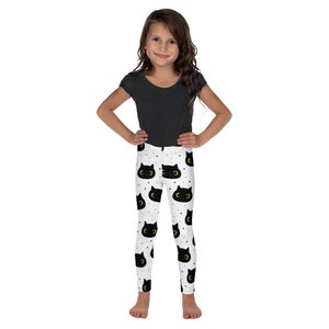 Cats Kitty Leggings, Toddler Leggings, Trendy Kids Pants, Birthday Leggings, Dance Leggings, Soft Stretch Leggings, Cat Lover Gifts for Kids
