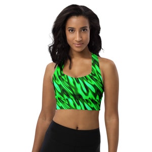 Burning Fire Pattern Sports Bra, Fire Print Sports Bra, Sexy Sports Bra, Fitness Bra, Workout Bra, Women Training Bra, Fire Flame Lover Gift