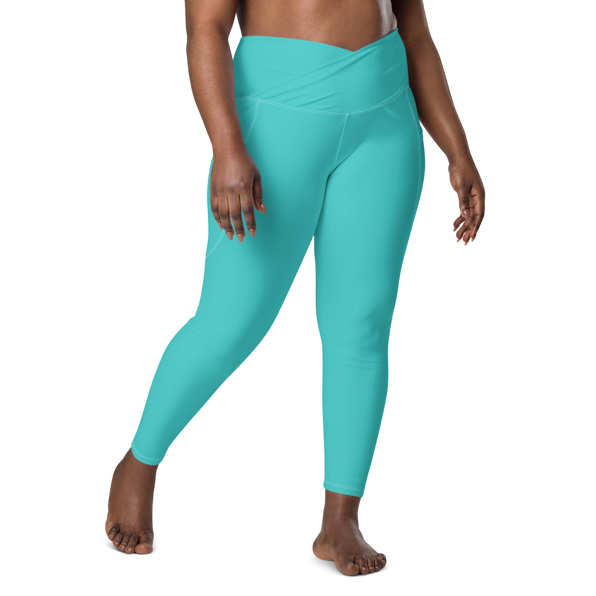 Solid Teal Leggings -  UK