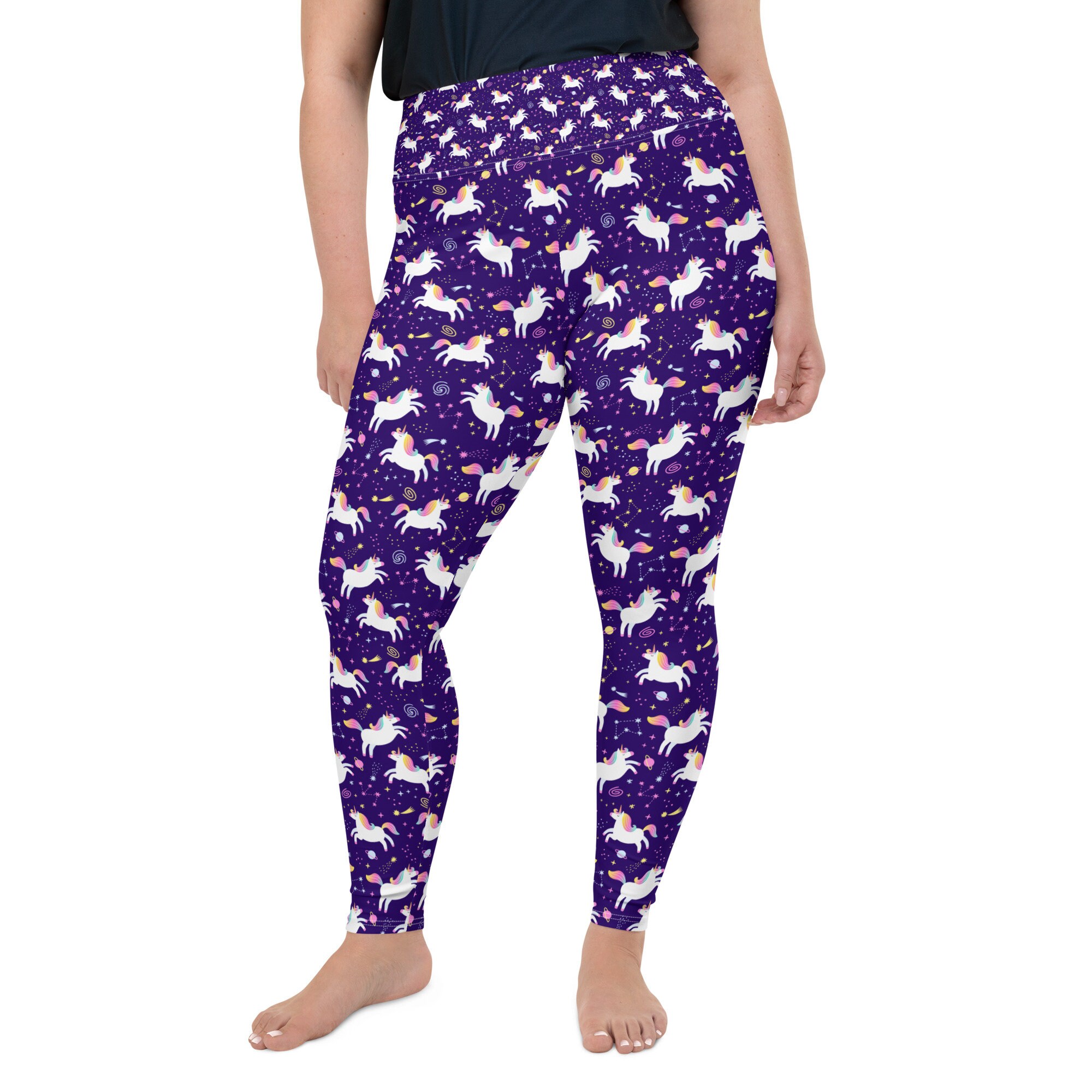 Plus size unicorn leggings discount