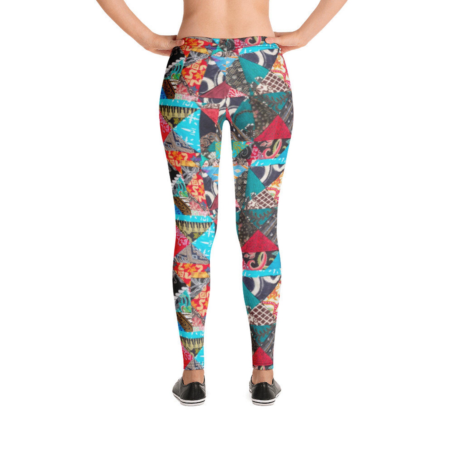 Quilt Pattern Leggings for Women Quilted Pattern Leggings Etsy