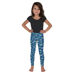Aliens UFOs Kids Leggings, Girls Sci Fi Leggings, Toddler Leggings, Printed Birthday Leggings, Soft Stretch Leggings, Martian Gifts for Kids
