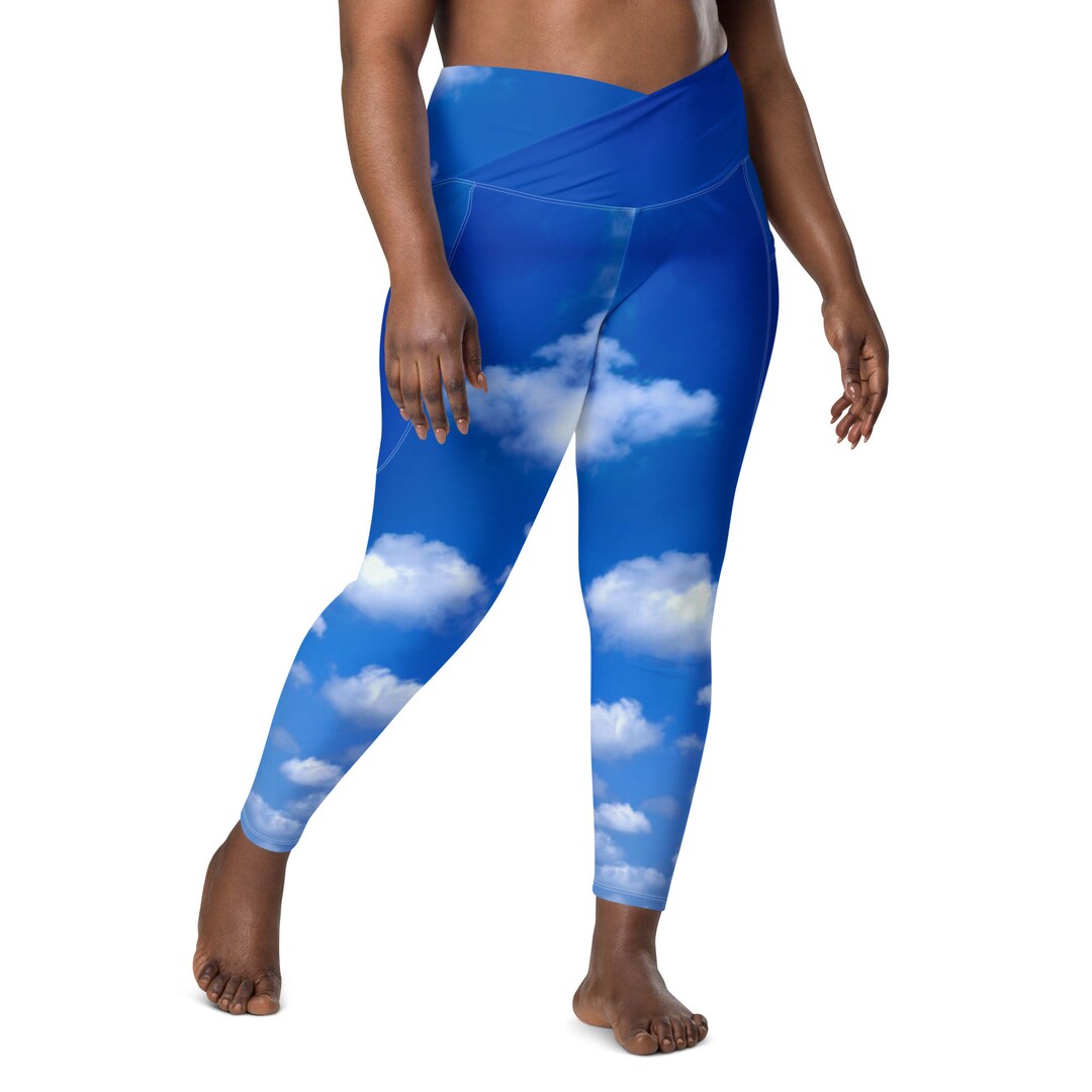 Clouds in a Blue Sky Leggings for Women Plus Size Leggings Etsy