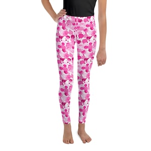 Polka Dots Printed Leggings for Kids/Youth, Kids Tights, Children Leggings, All Over Print Soft Stretch Girls Leggings, Gifts for Kids