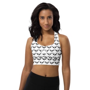Panda Bears Sports Bra for Women, Pandas Printed Women Bra, Training Bra, Exercise Bra, Yoga SSport Bra, Athletic Fitness Bra, Panda Gifts