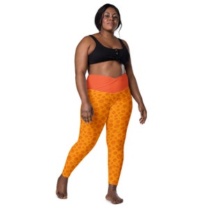 Women's Halloween Pumpkin Leggings - Stretchy Printed Yoga Pants For Parties & Casual Wear