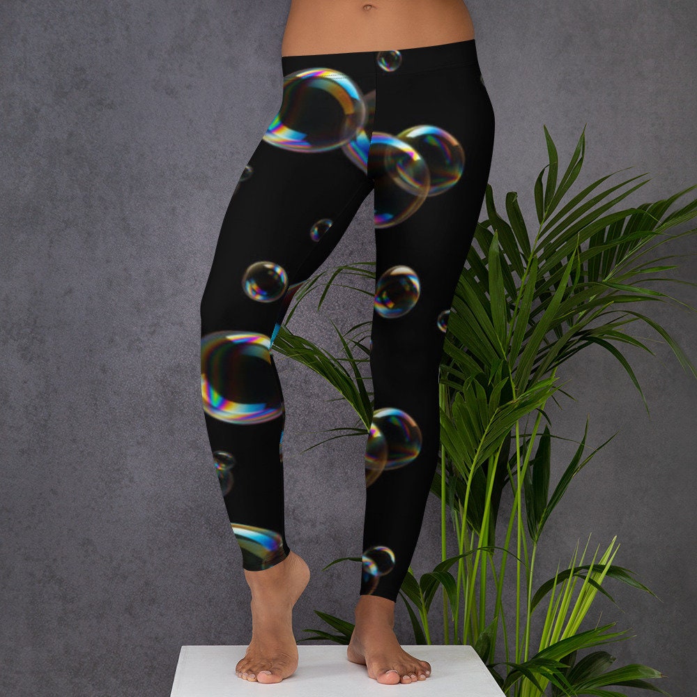 Blowing bubbles Leggings for Women Fun Novelty Leggings for Etsy