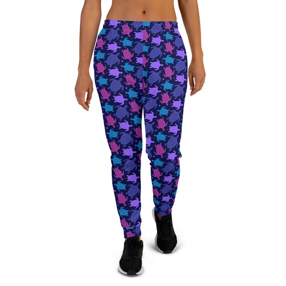 Turtle Printed Joggers Nautical Ocean Joggers Sweatpants Sea Animal Patterned Joggers for Women Yoga Pants Leggings Turtle Lover Gifts Etsy