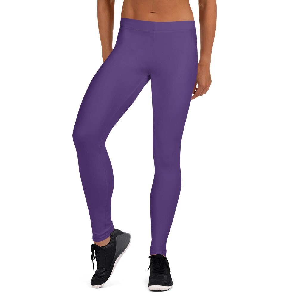 Dark Purple Leggings Etsy UK