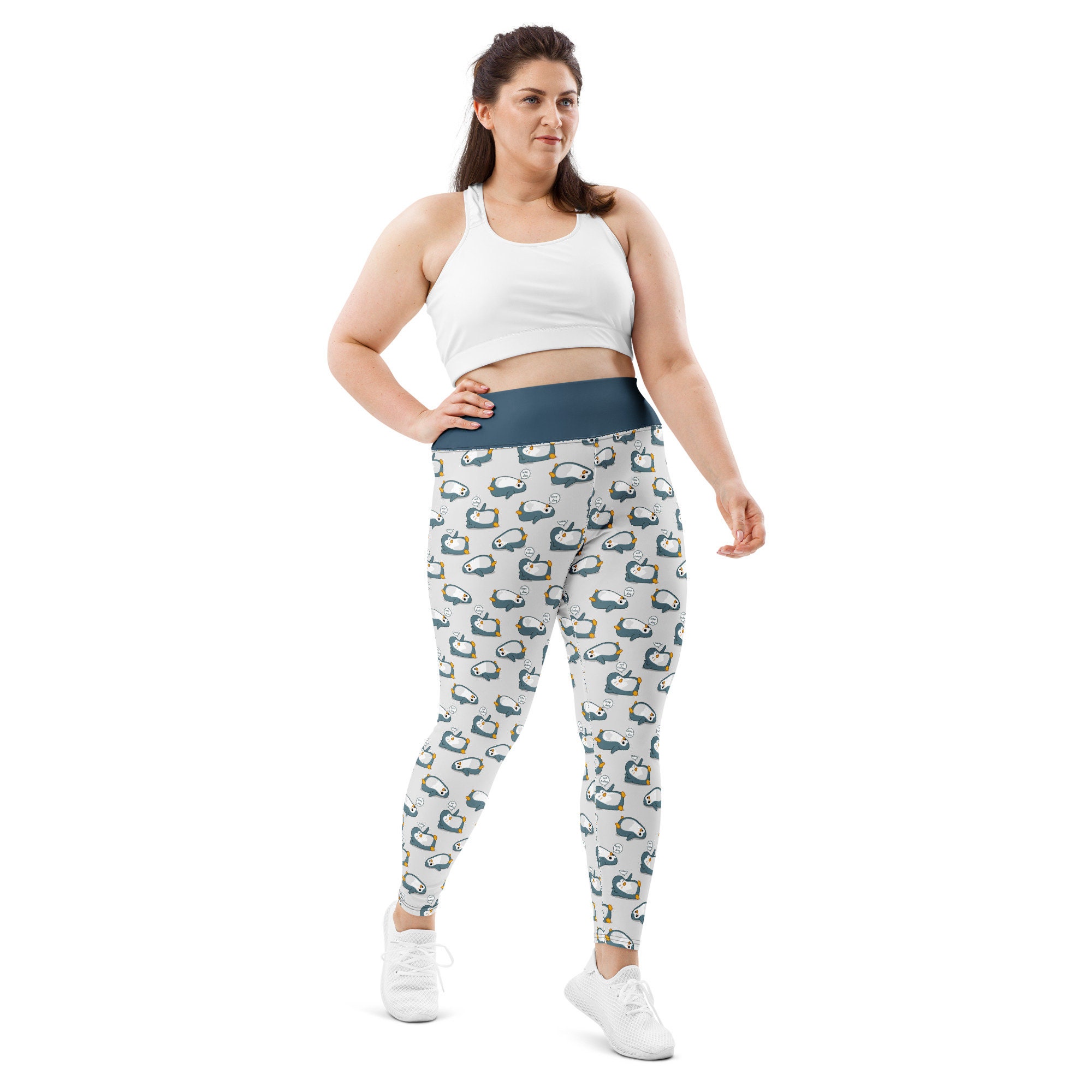 Penguin Printed Leggings High Waist Plus Size Leggings for Women Penguin Lover Gifts Exercise Fitness Leggings Gym Yoga Athletic Legging Etsy