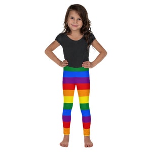 Tie Dye Leggings 90s Spandex Cotton Cropped Rainbow Neon Pants