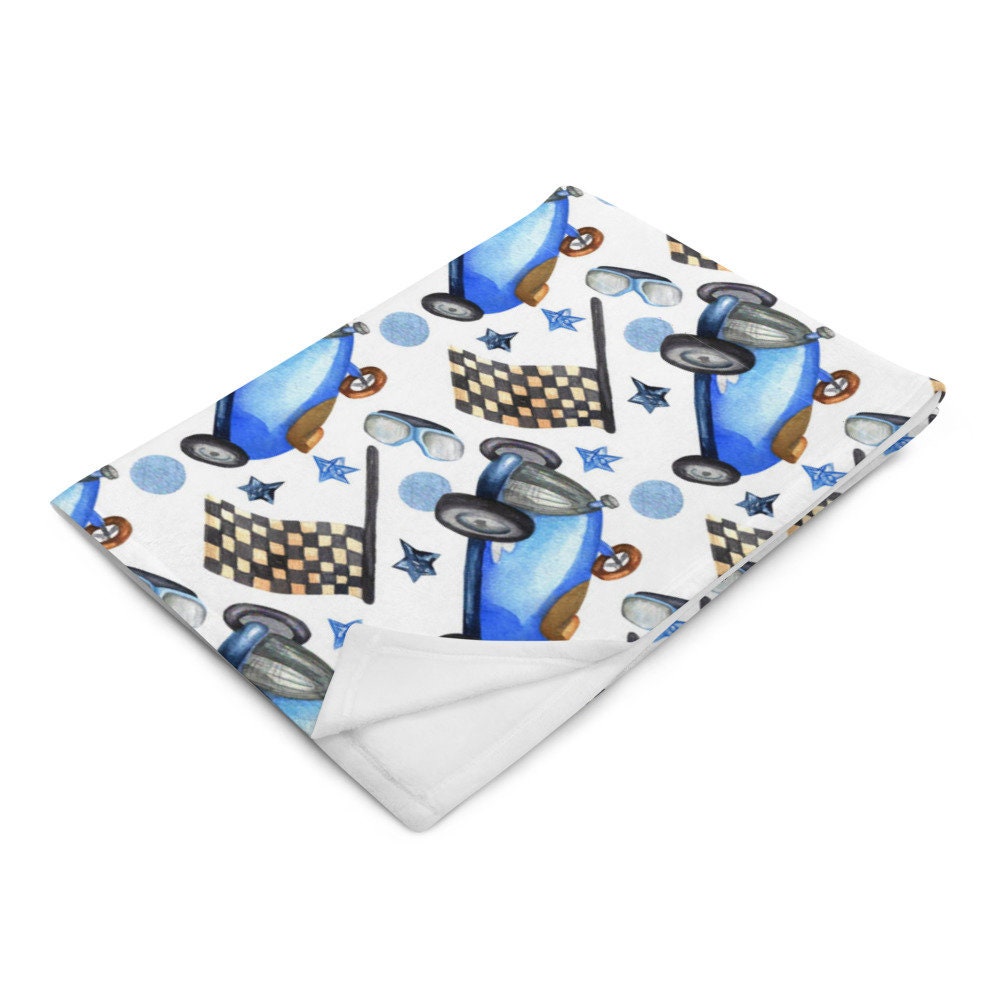 Race Cars Print Throw Blanket Kids Novelty Home Decor for Etsy