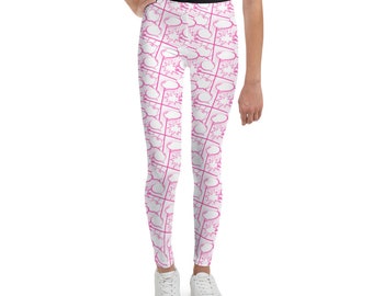 Bandes dessinées Leggings Bubbles pour jeunes, Leggings d'entraînement pour filles, Leggings imprimés de super-héros, Leggings à motifs, Leggings décontractés, Cadeaux pour les jeunes