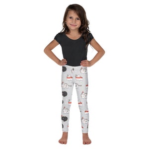 Christmas Cats Kitty Leggings, Toddler Leggings, Trendy Kids Pants, Birthday Leggings, Dance Leggings, Soft Stretch Leggings, Gifts for Kids