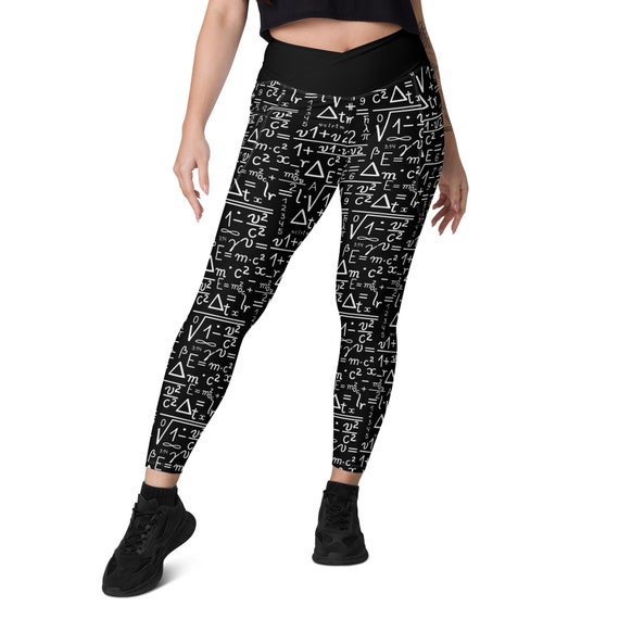 Engineering Calculus Leggings, Plus Size Math Equations Workout