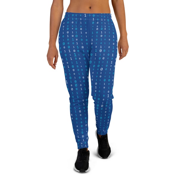 Get Out of the Matrix Printed Joggers, Math Nerd Joggers Sweatpants, Coding Patterned Joggers for Women, Yoga Pant Leggings, Nerd Geek Gifts