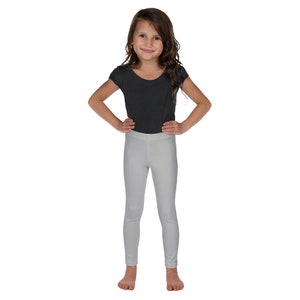 Solid Grey Tights, Kids Leggings, Festival Girls Leggings, Toddler Leggings, Birthday Party Leggings, Soft Stretch Leggings, Gift for Kids