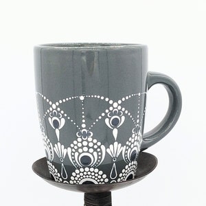 Mandala Mug, Coffee Mug, Dotted Mandala