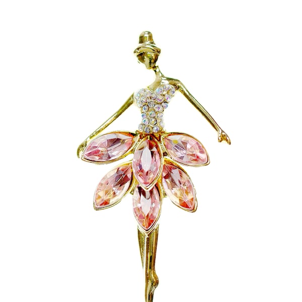 Pink Dancer Brooch, Ballet Gifts, Ballet Teacher, Teacher Gift, Brooches, Ballet Jewelry, Gifts for Her, Ballet pin