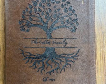 Personalized NIV Journaling Bible: Family Tree Design, Custom Name