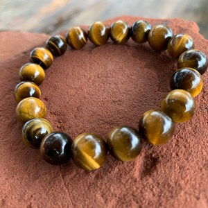 Tiger's Eye bracelet. Grade A high shine healing gemstones