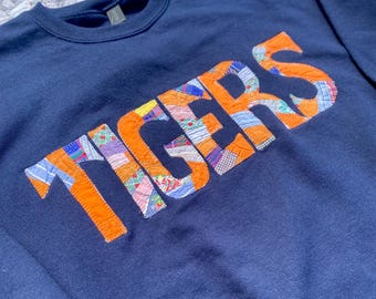 Upcycled Detroit Tigers Crewneck