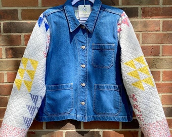 Upcycled Quilted Denim Jacket
