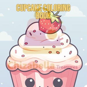 Printable Cupcake Colouring Book