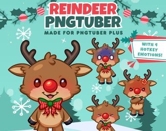 Reindeer PNG Tuber | PNGTuber Plus | V-tuber | Twitch | YouTube | Kick