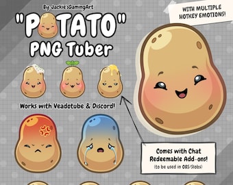Potato PNG Tuber | Veadotube | Discord | Twitch