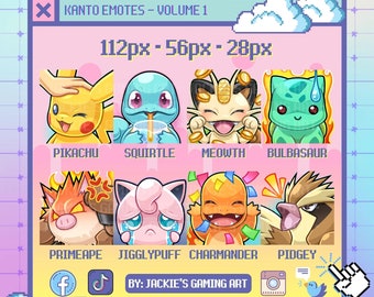 Kanto Poke Emotes Set - Volume One