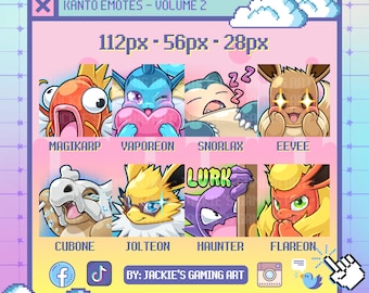 Kanto Poke Emotes Set - Volume 2