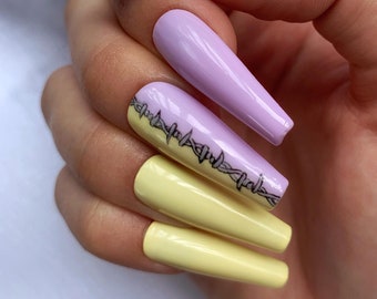 images Soft Grunge Aesthetic Acrylic Nails etsy