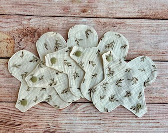 Organic Cotton Panty Liners: Reusable Cloth Pads, Light Incontinence