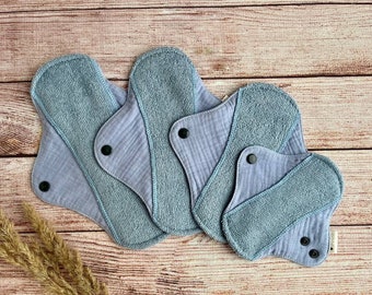 Organic Bamboo Cloth Pad Starter Pack: Reusable Sanitary Napkins