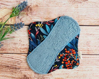 Reusable cloth pad from organic bamboo and soft cotton, Leakproof period pads, Zero waste period, Panty liners, Maternity pads