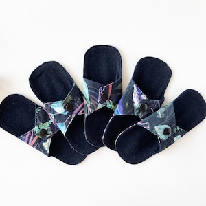 Organic Cotton Flannel Panty Liner Set: Extra Thin Cloth Pad