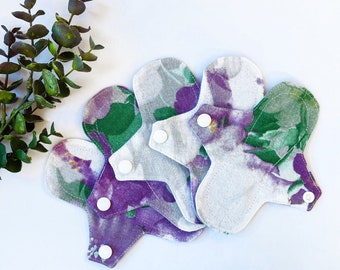 Organic Cotton Flannel Cloth Panty Liners: Reusable Zero Waste Pads
