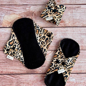 Reusable cloth pad, Washable and comfortable, perfect quality Menstruating sanitary napkins, ZERO WASTE Period pads - 7 sizes available