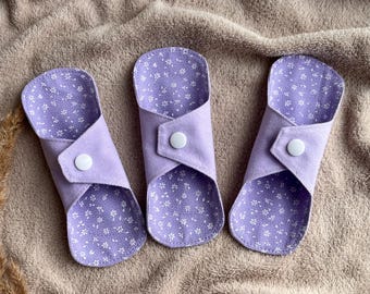 Organic Cotton Reusable Panty Liners 3-Pack: Extra-Thin Everyday Pads