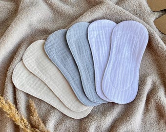 Organic Cotton Panty Liners: Wingless Reusable Cloth Pads, Zero Waste