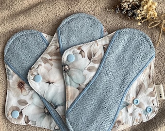 Floral Reusable Cloth Pad: Organic Bamboo, Zero Waste