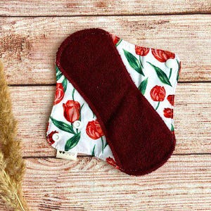 Organic bamboo cloth pad, Menstruating sanitary napkin, Period pads - 7 sizes available, Zero waste self care  products