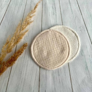 Organic Bamboo Nursing Pads: Reusable Breastfeeding Pads, Washable Cotton Rounds