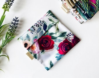 Wet bag for cloth pads, Dry Bag, Fabric Sanitary Towel Bag, Zero-waste Period pad bag, small travel wet bag