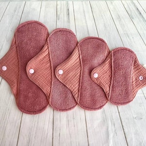 Organic Bamboo Cloth Pad Starter Pack: Reusable Sanitary Napkins