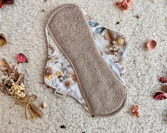 Organic BAMBOO Period pads, Reusable Menstruating cloth pads, Soft to skin cloth pads - 6 sizes available, Zero waste gift