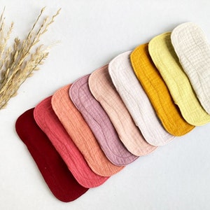 Dünne Slipeinlage Set, Bio Baumwolle Stoffpads für den JEDEN TAG, Weiche und bequeme kleine Slipeinlage 16 cm, ZERO WASTE Geschenk für Frauen Bild 1